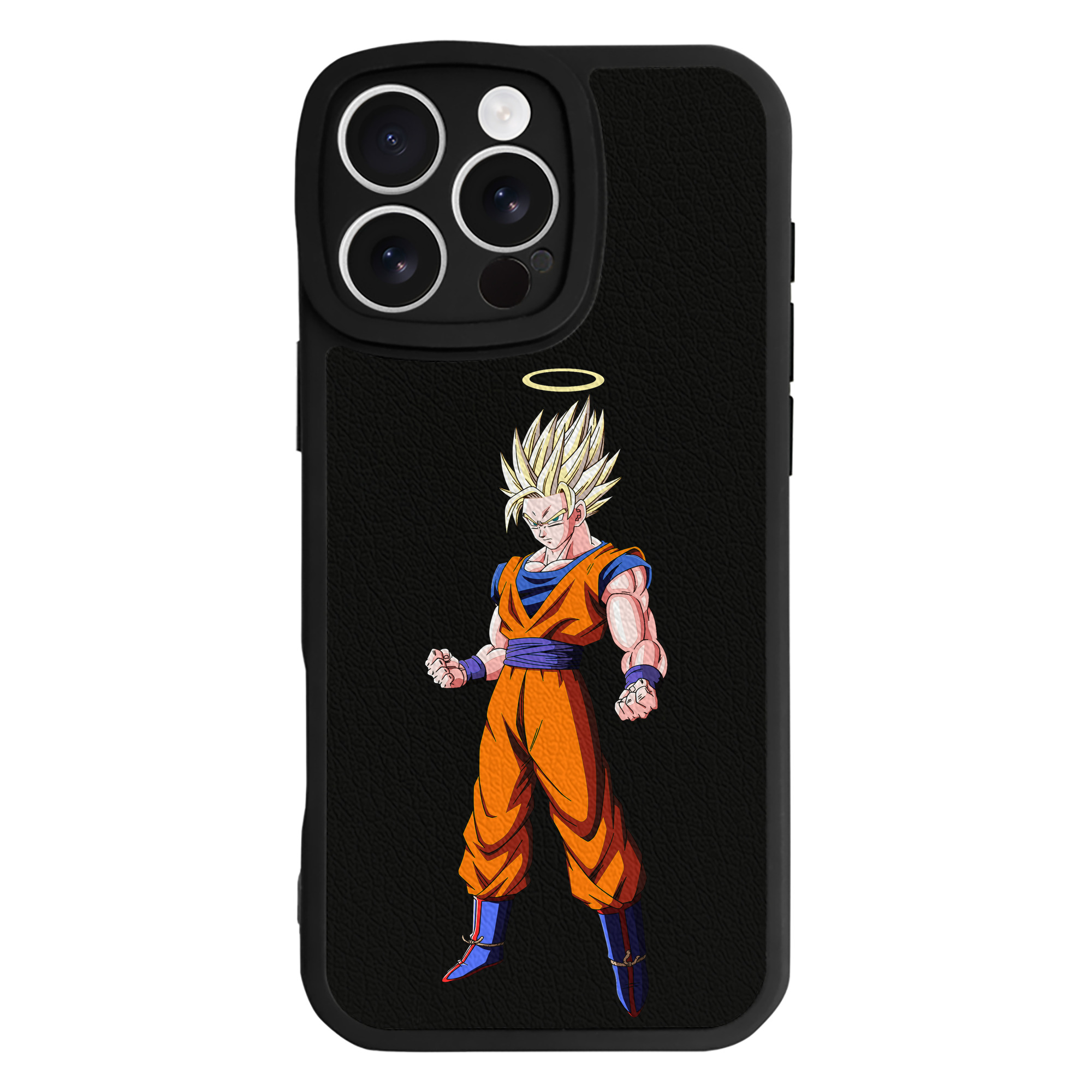 （画像用） ドラゴンボール 孫悟空（そん ごくう）Son Goku カカロット DRAGON BALL Kakarotto 【iPhone 16シリーズ対応】シリコンスマホケース（レザー調） 材質：シリコン